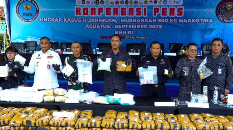 OPERASI SENYAP BNN RI: 18 HARI, 11 TITIK, 11 JARINGAN RUNTUH